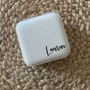 Traveling Jewelry Box - “Lauren” Printed on it